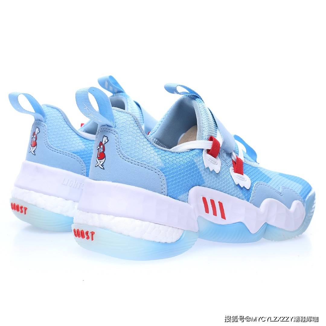 文化 Adidas Trae Young 1&quot;Cotton Candy&quot;特雷·杨1代低帮运动篮球鞋 H689