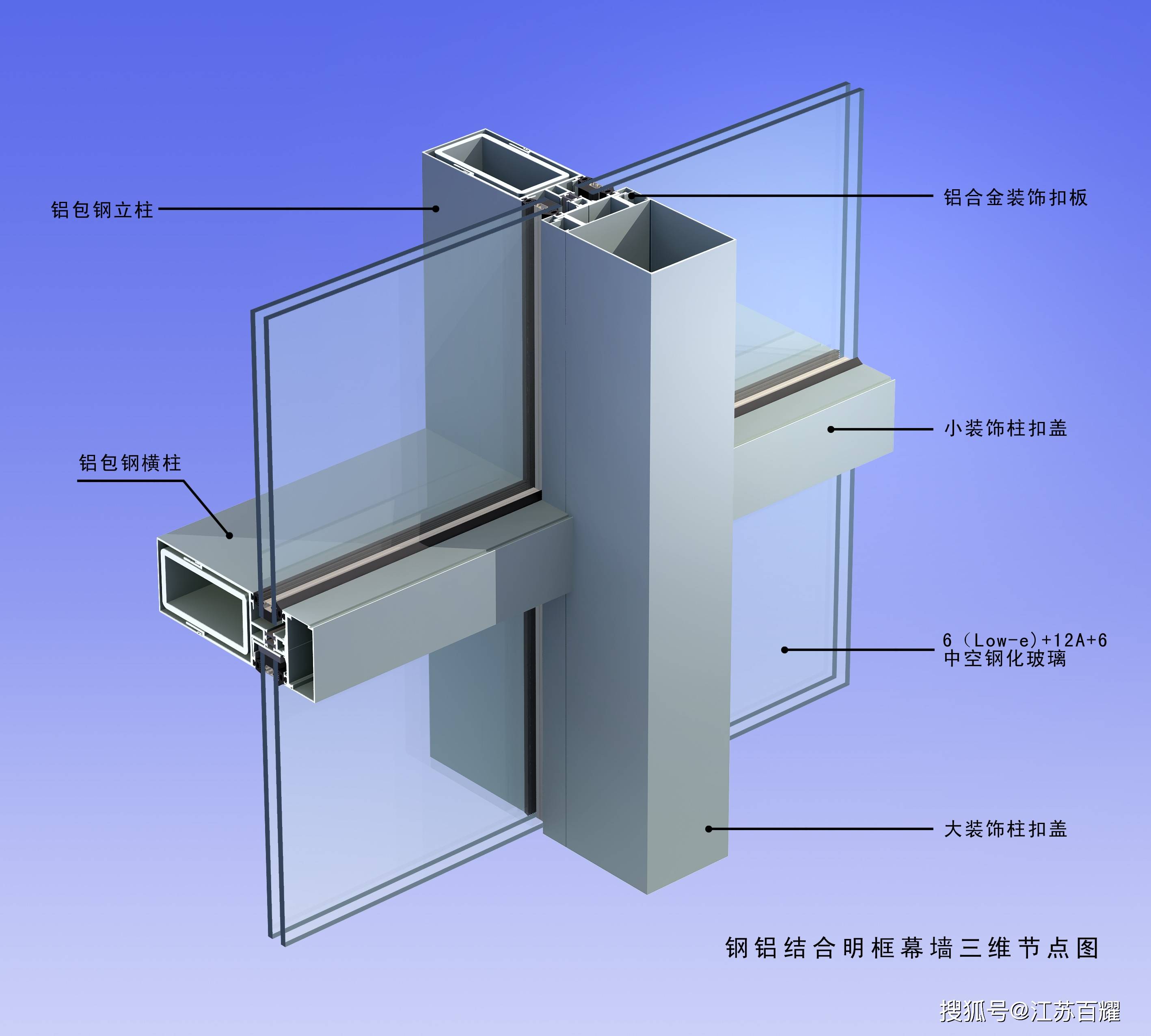 建筑幕墙施工节点图汇总,建议收藏