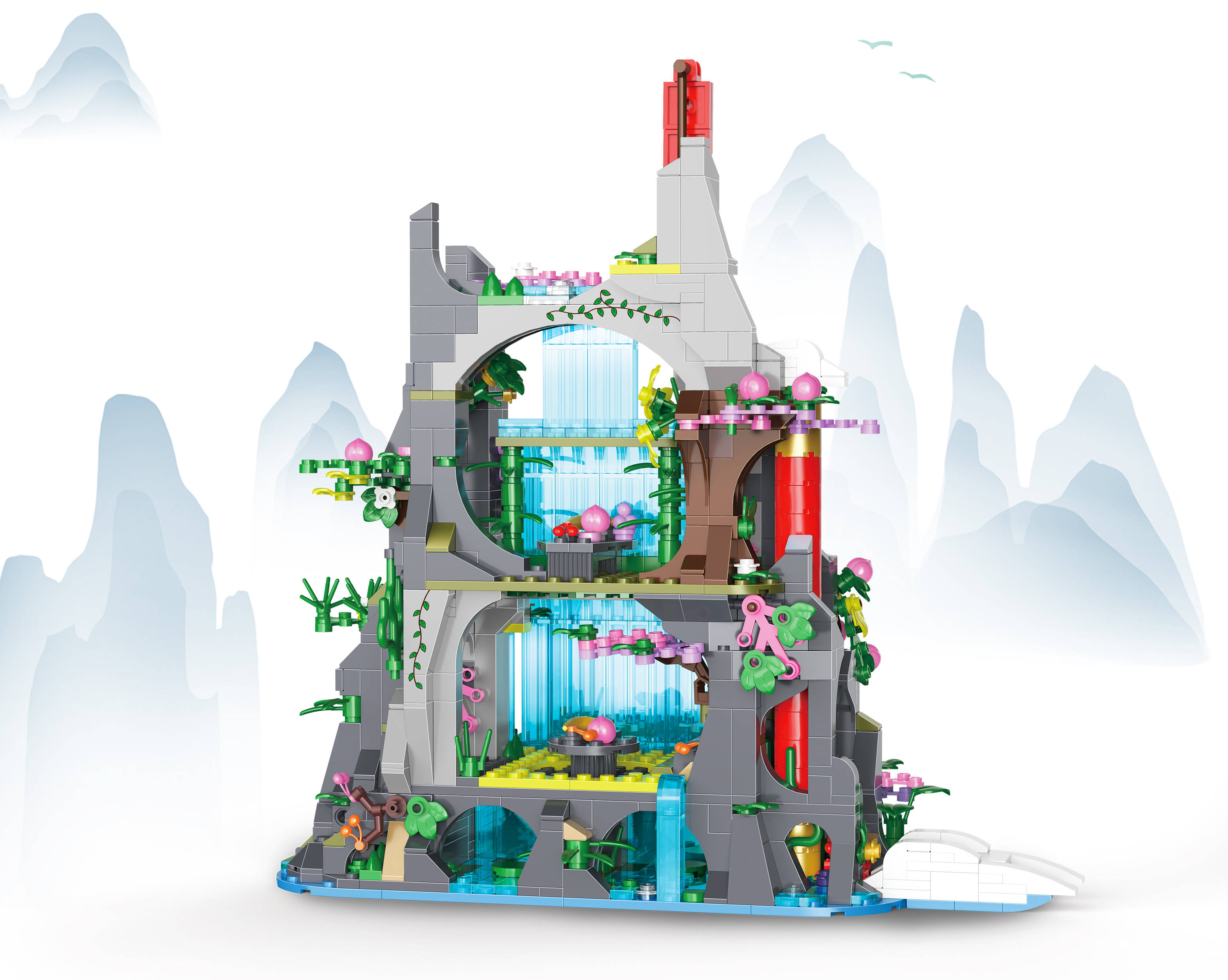 悦创积木×上美影 | 来看孙悟空的花果山