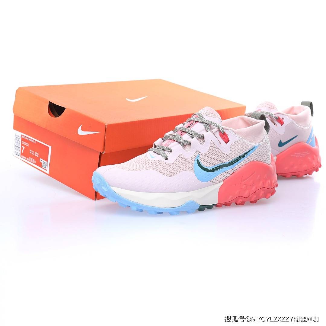 Red Nike Air Zoom Wildhorse 7 Pink/Blue/Green/Red CZ1864-600 DM9470-700