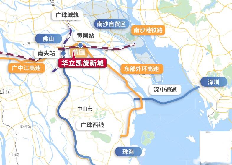 中山到广州轻轨路线图图片