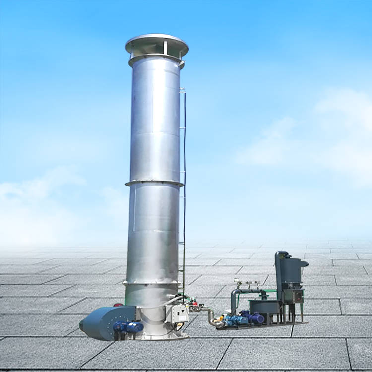 琪源不锈钢沼气燃烧火炬380v养殖场沼气放空设备厂家