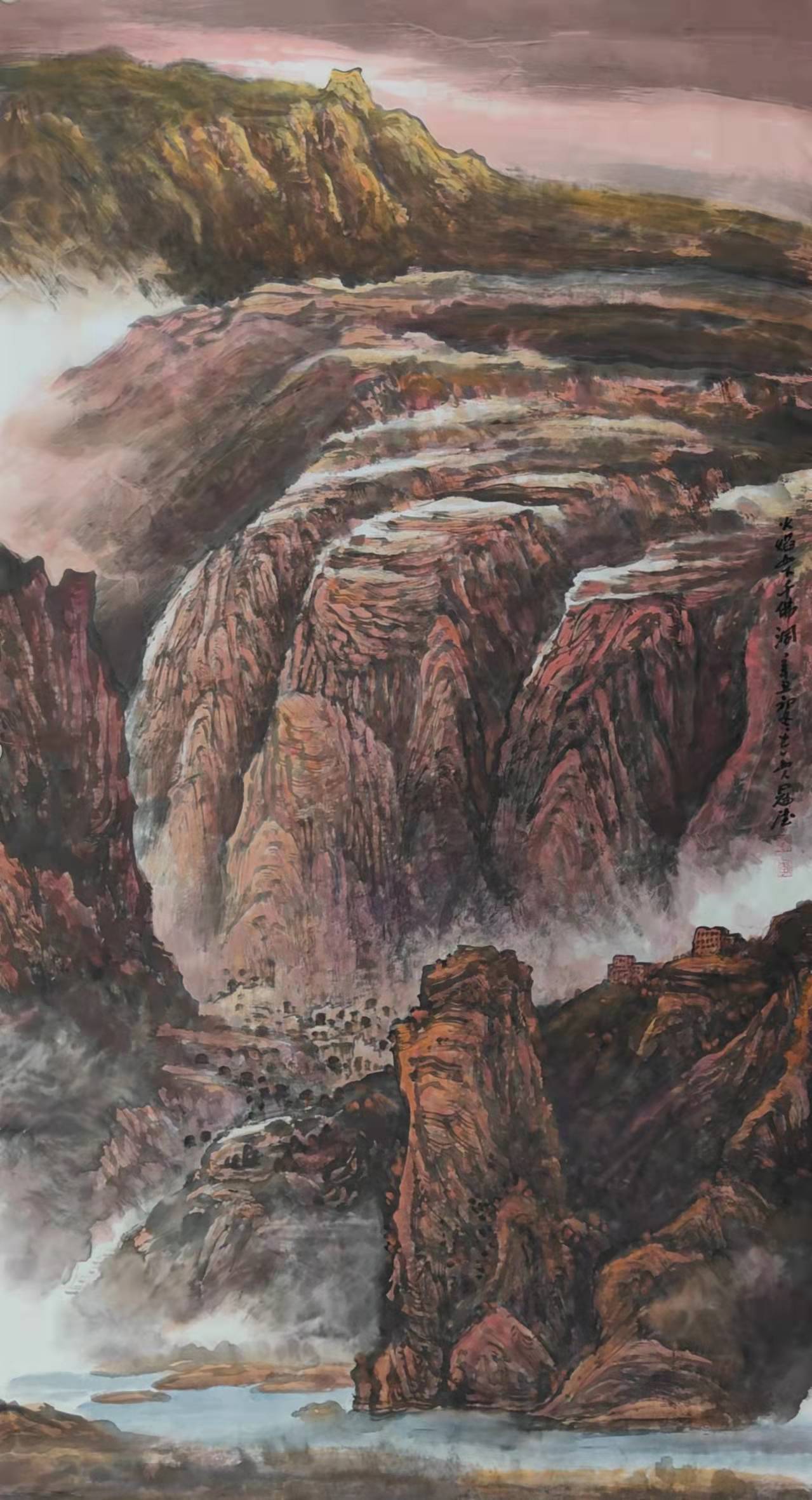 李冠德先生山水画的成就和特色,来源于他对祖国壮丽山河的热爱和深切