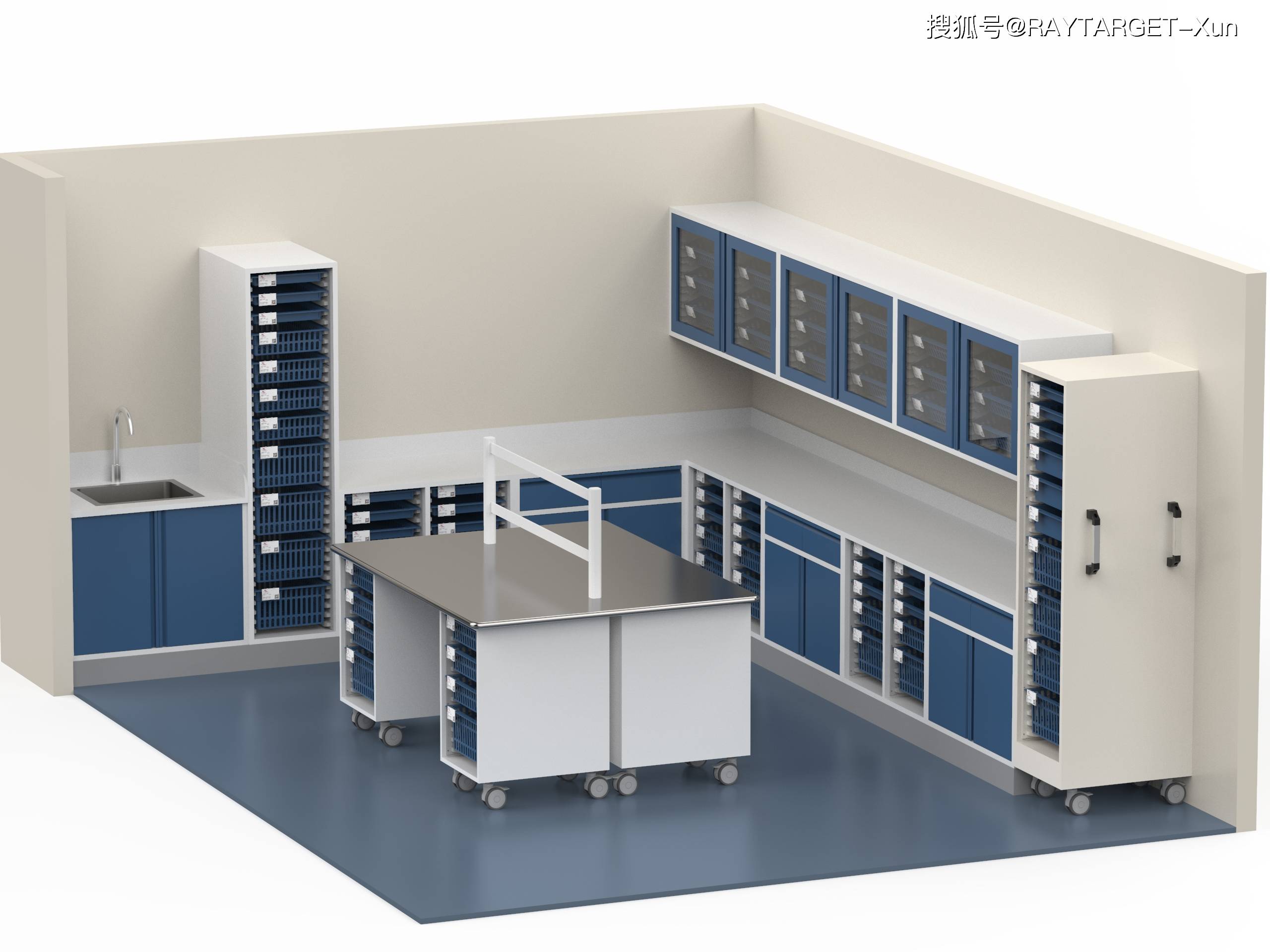 治疗室医用柜1,最大化空间存储效率且医用物品放置有序,快速提取;2
