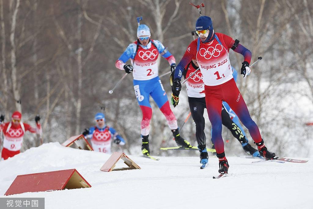 組圖冬季兩項男子475km接力賽中國選手出戰