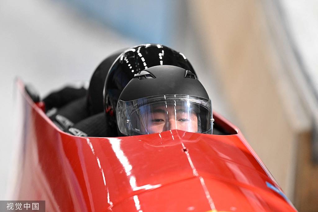 组图雪车运动员训练李纯键孙楷智领衔备战