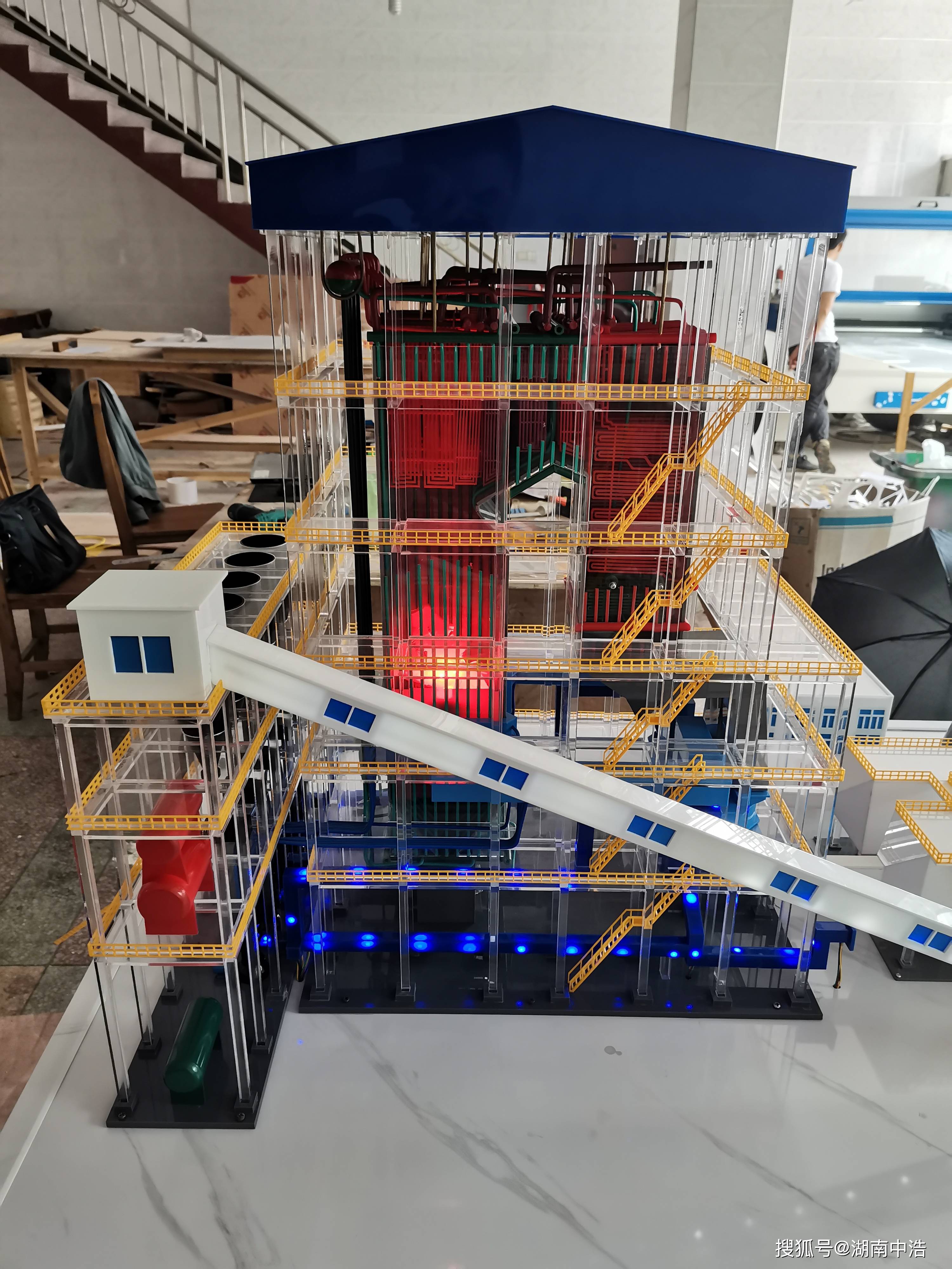 自然循环型余热锅炉模型余热锅炉模型