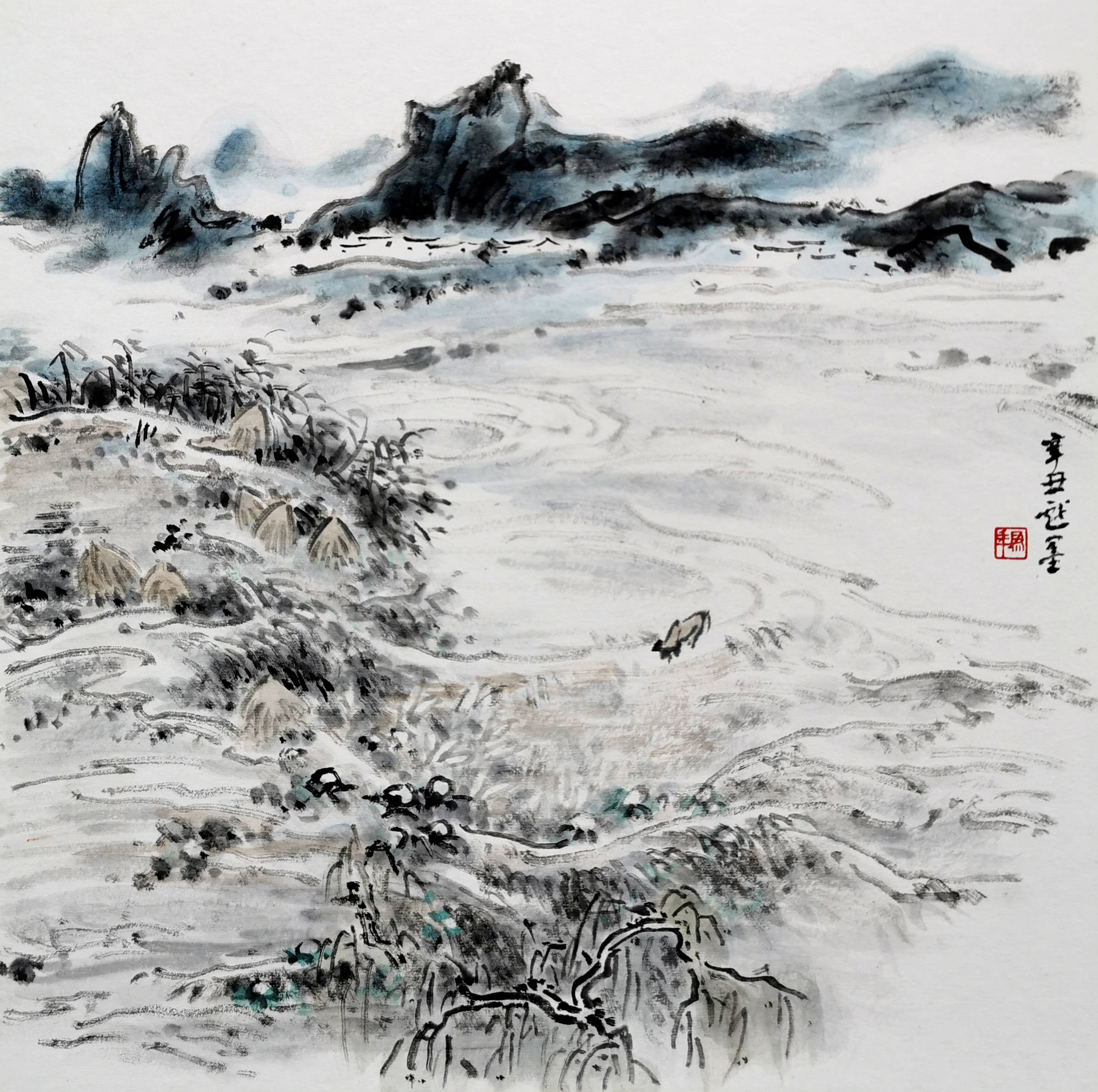 山水画|中国画 | 安为年山水画作品赏析