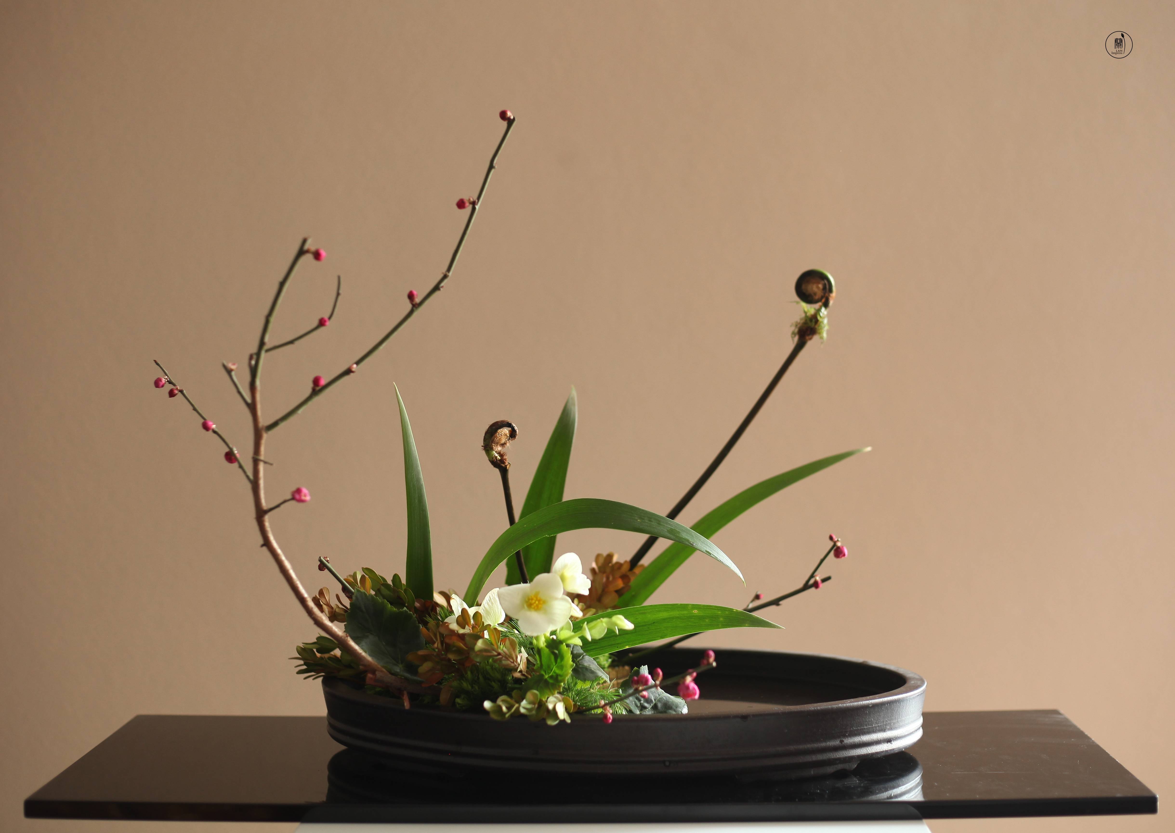 小原流写景盛花自然本位西安插花培训