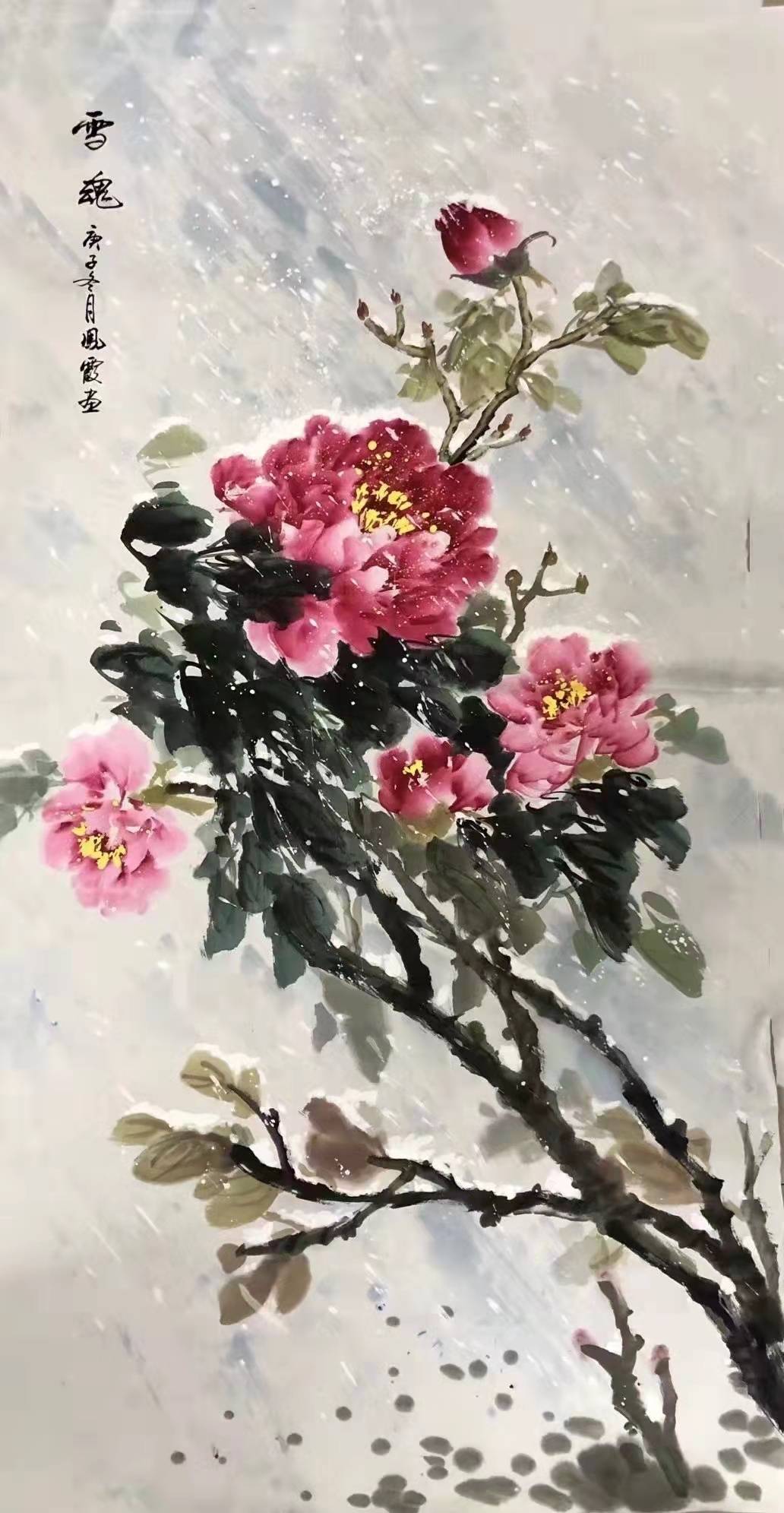 当代著名花鸟画家刘凤霞作品欣赏
