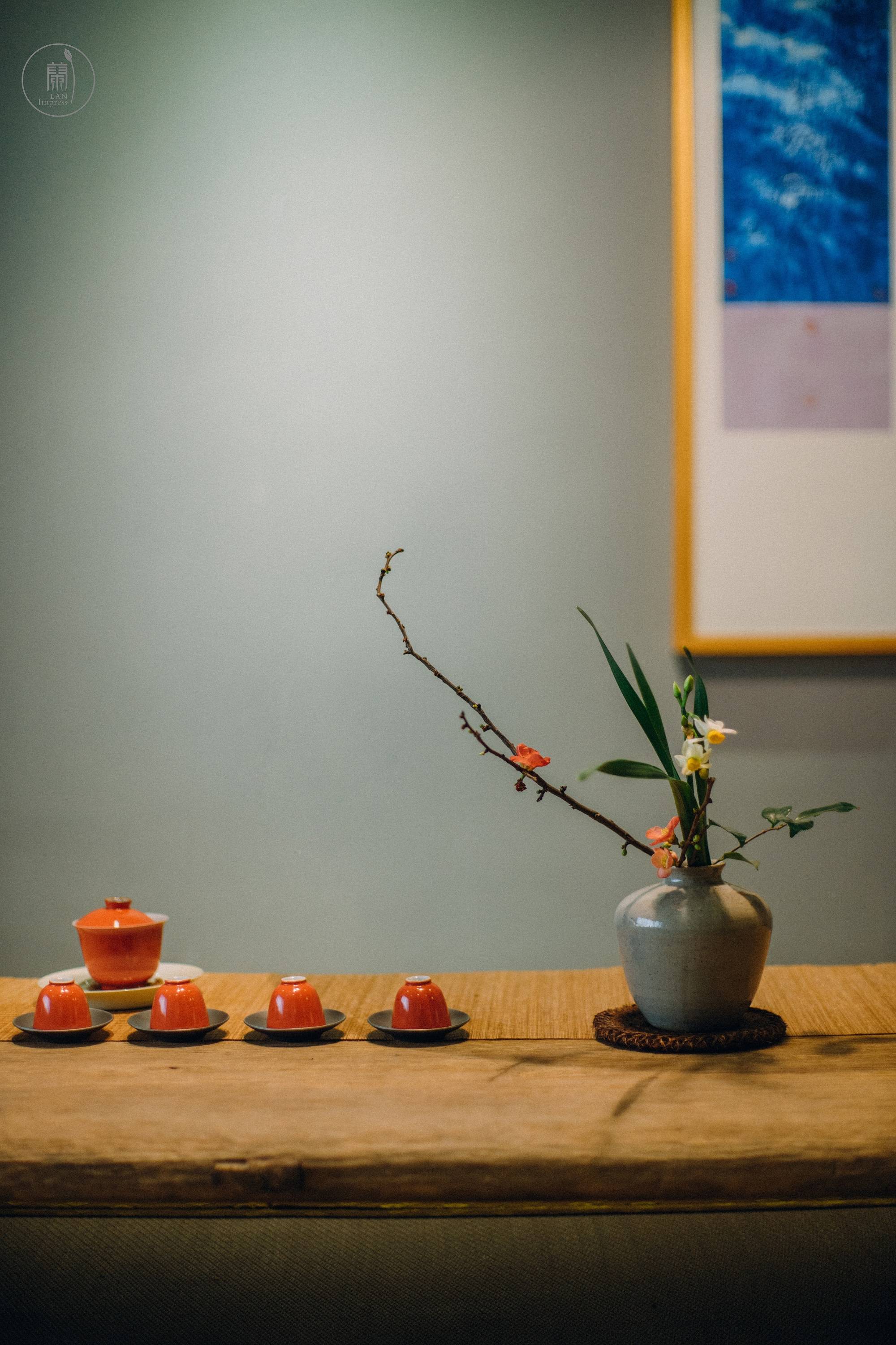 花道老师兰晓用植物诠释茶空间美学茶席花