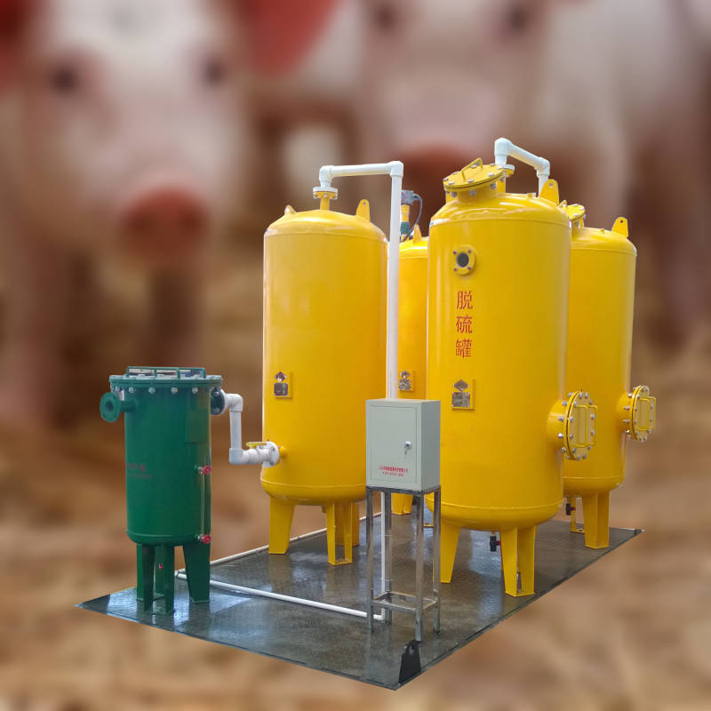 琪源沼气脱硫塔碳钢沼气脱硫设备380v沼气净化设备用途