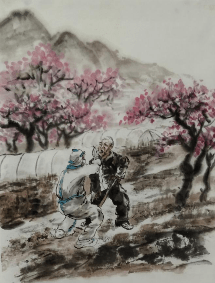 画笔|宝鸡陈仓：以笔作画，为抗击疫情增信聚力