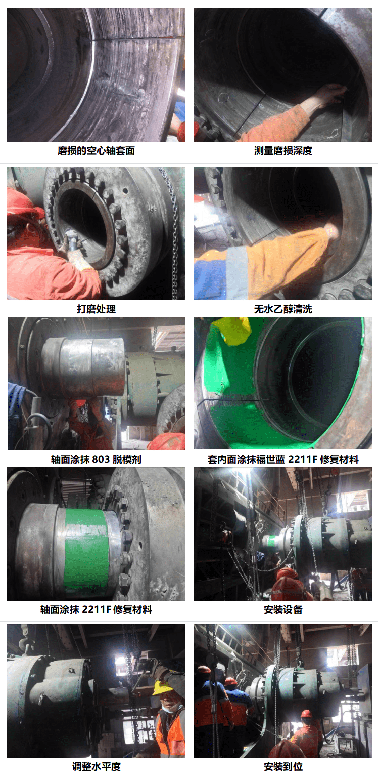 辊压机减速机空心轴磨损,专业的修复方式令人大开眼界_轴套_材料_在线