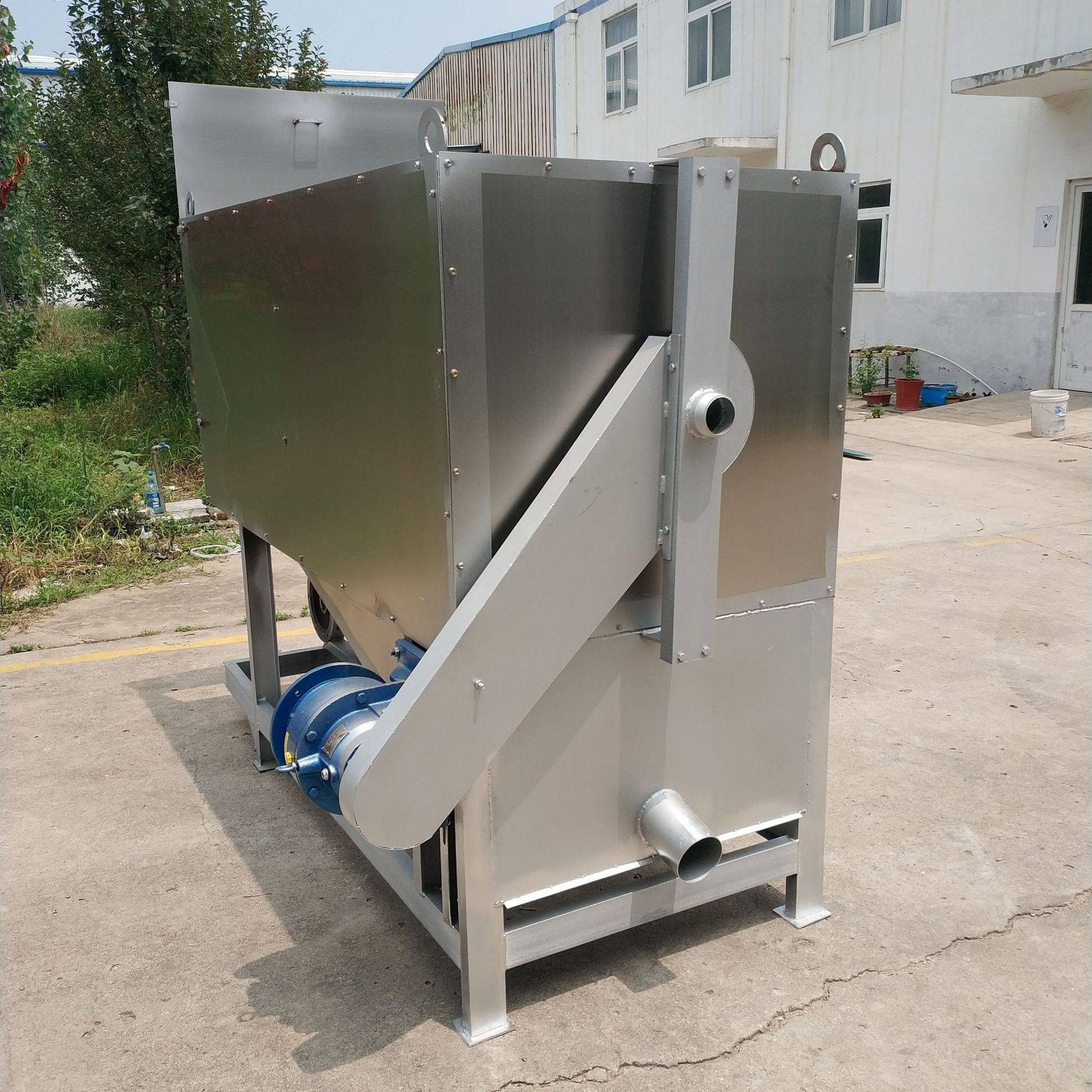 5kw微滤式固液分离机380v滚筒式干湿分离_处理_系列机_含水量