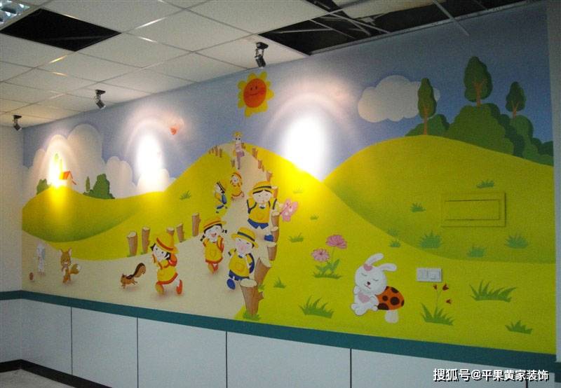 图案|平果幼儿园墙绘墙体彩绘