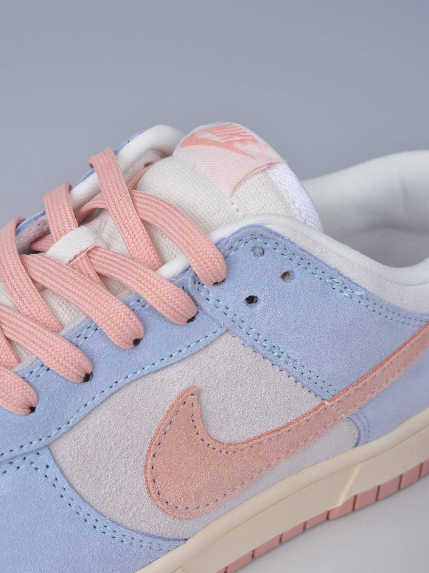 耐克nikedunklowfossilrose化石粉玫瑰元年灰蓝低帮板鞋