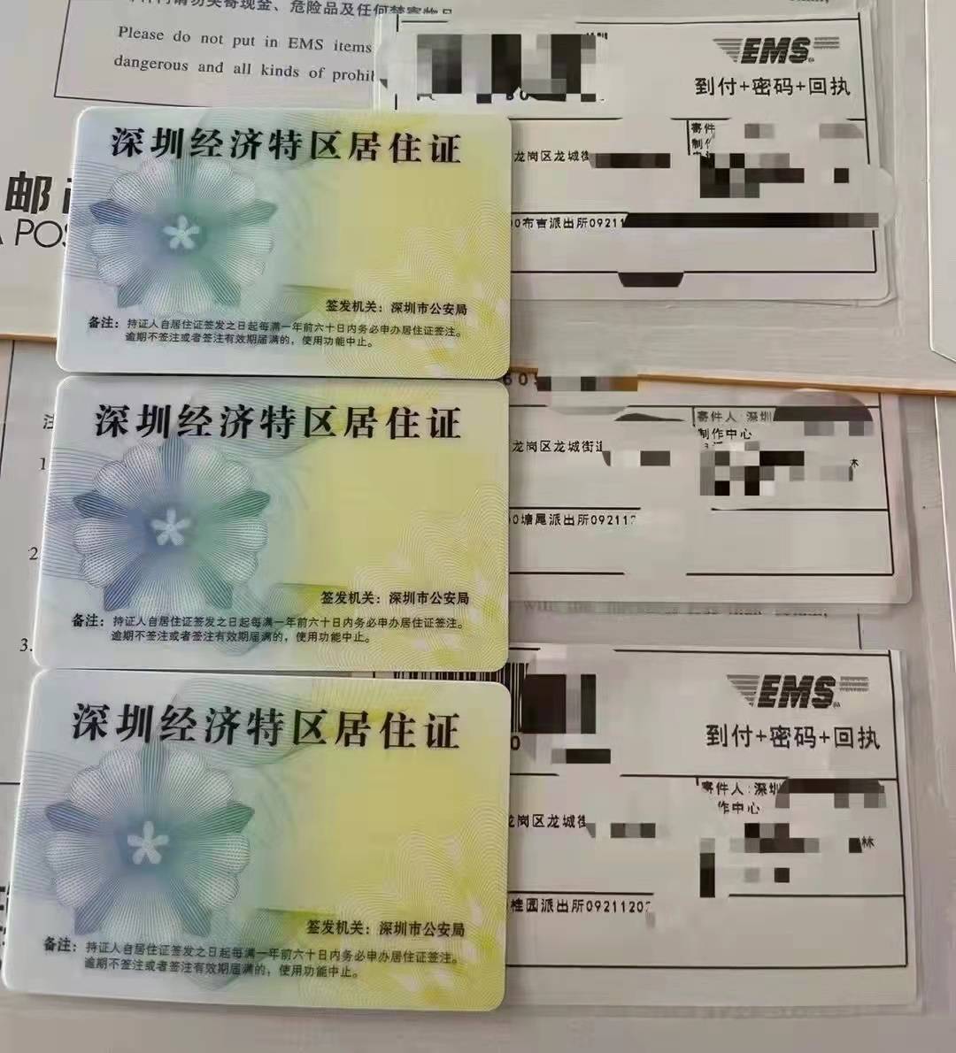 深圳居住证样本图片图片