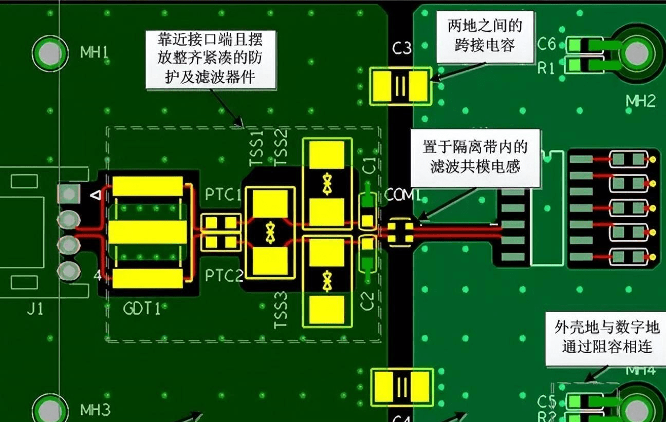共模电感并联放电管(共模电容与差模电容的作用)