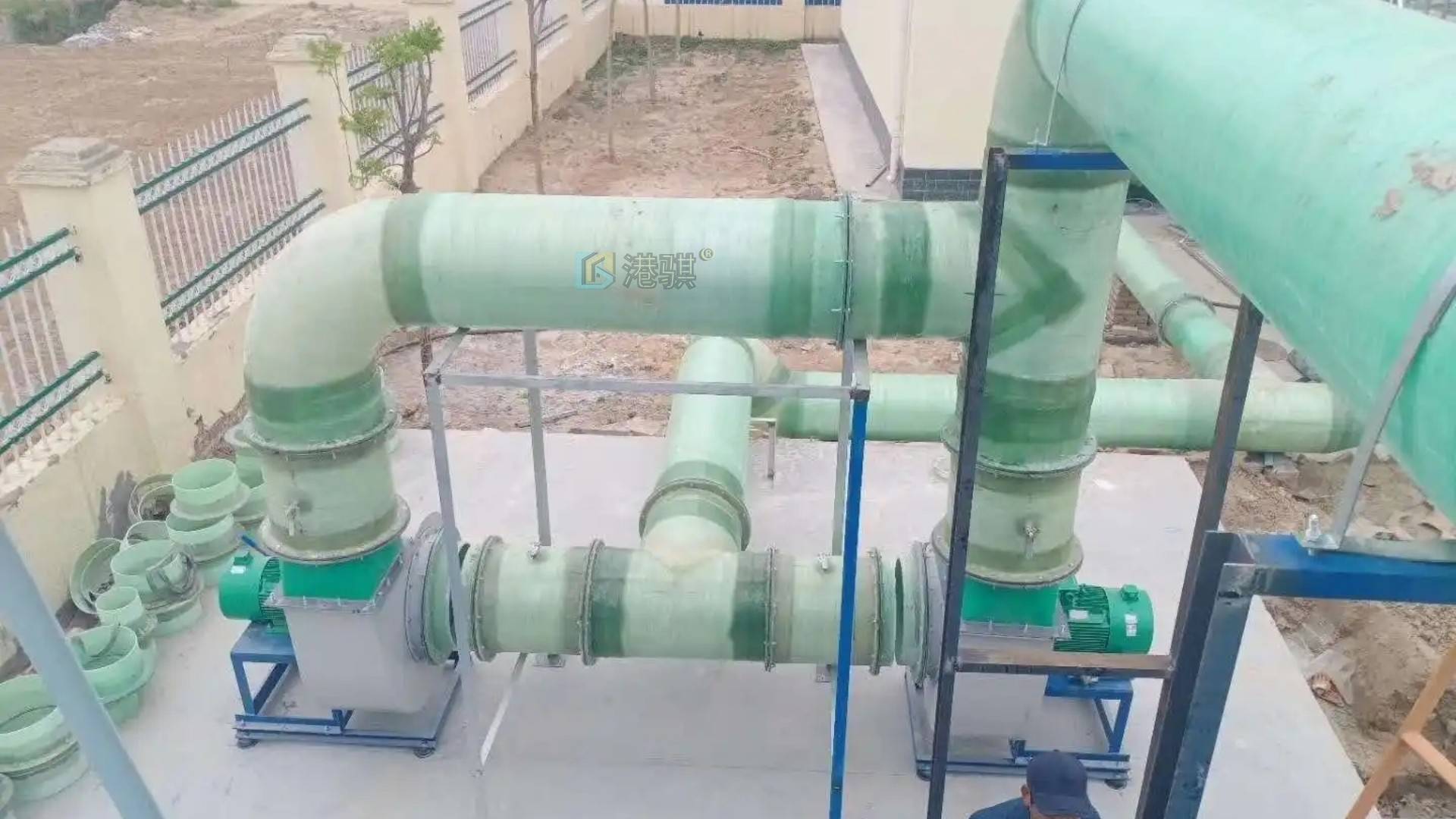 玻璃钢通风管道_玻璃钢管通风管道_玻璃钢通风管道厂家-港骐