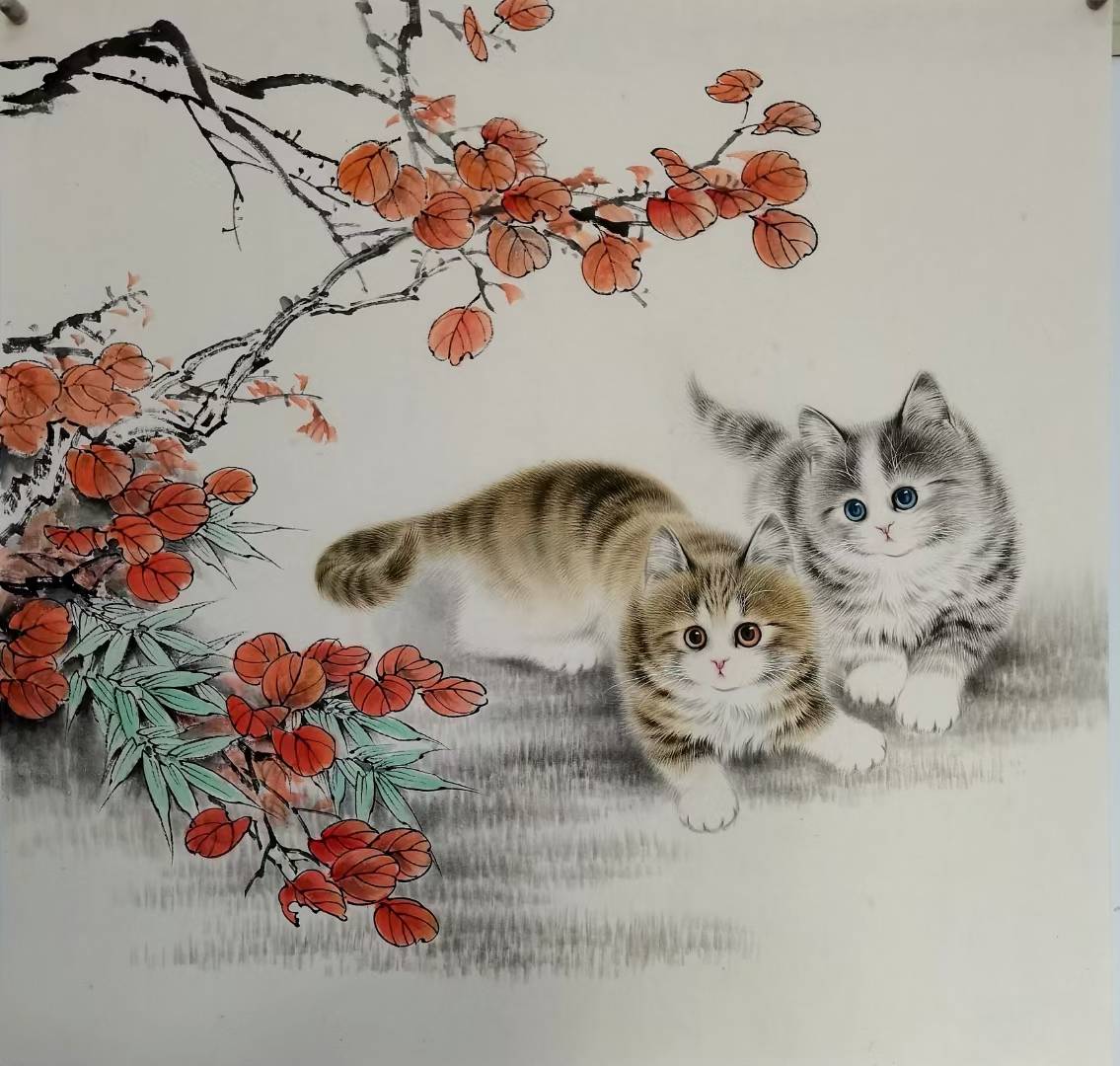 当代画猫名家秦文轩