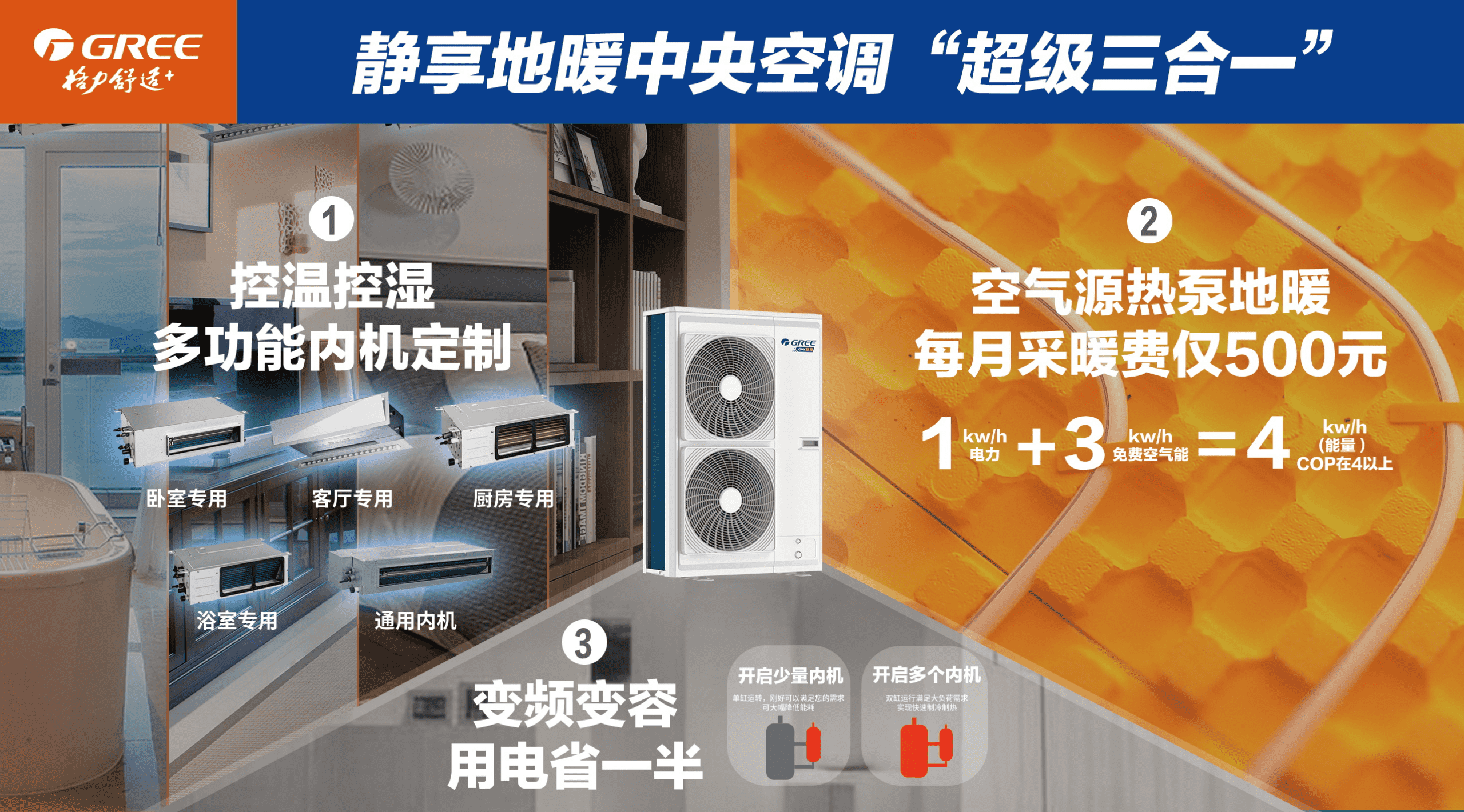 静享格力划时代地暖中央空调