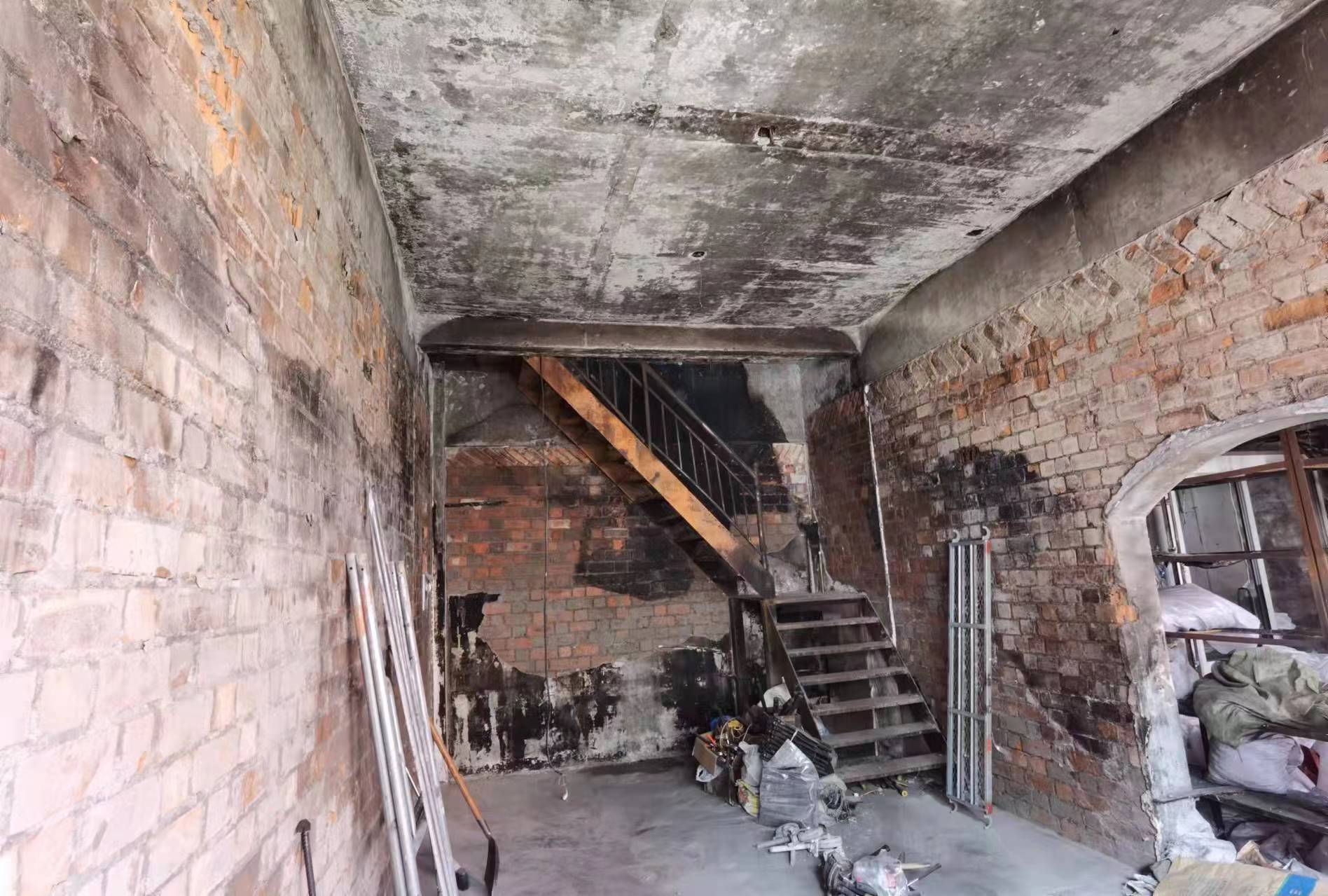 房屋火灾后检测主要内容,过火面积安全评估_建筑物_混凝土_构件
