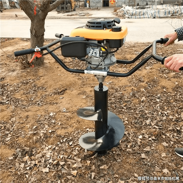 推式栽树挖坑机果树施肥挖窝机