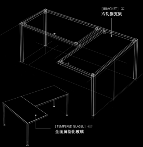 赛途l60玻璃电竞桌带来rgb灯新体验