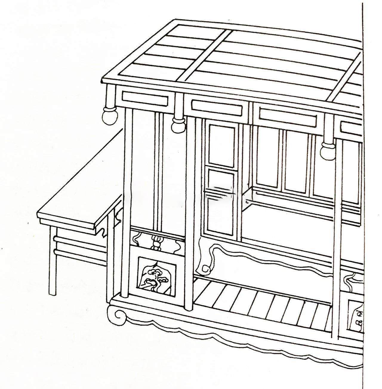 清代家具图片手绘图片