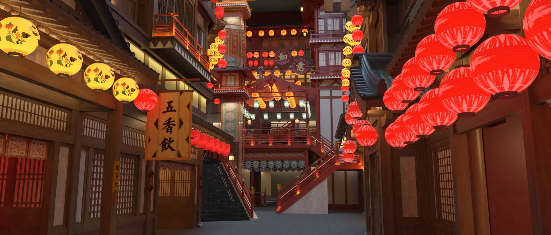 建模分享丨古风场景如何做出恢弘感