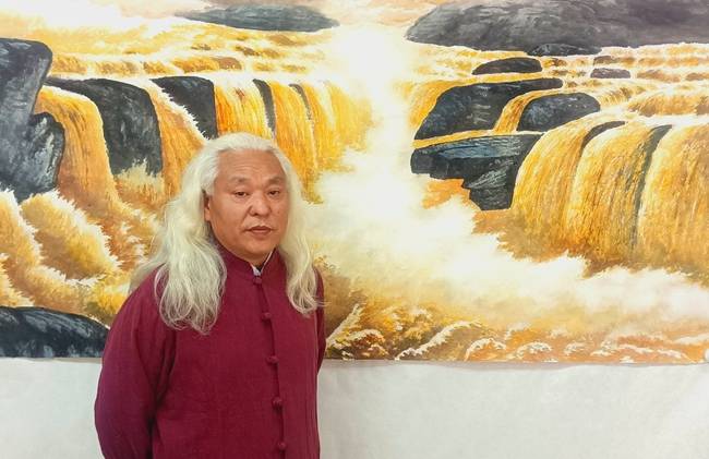 著名艺术家黄亚伟推出黄河系列作品