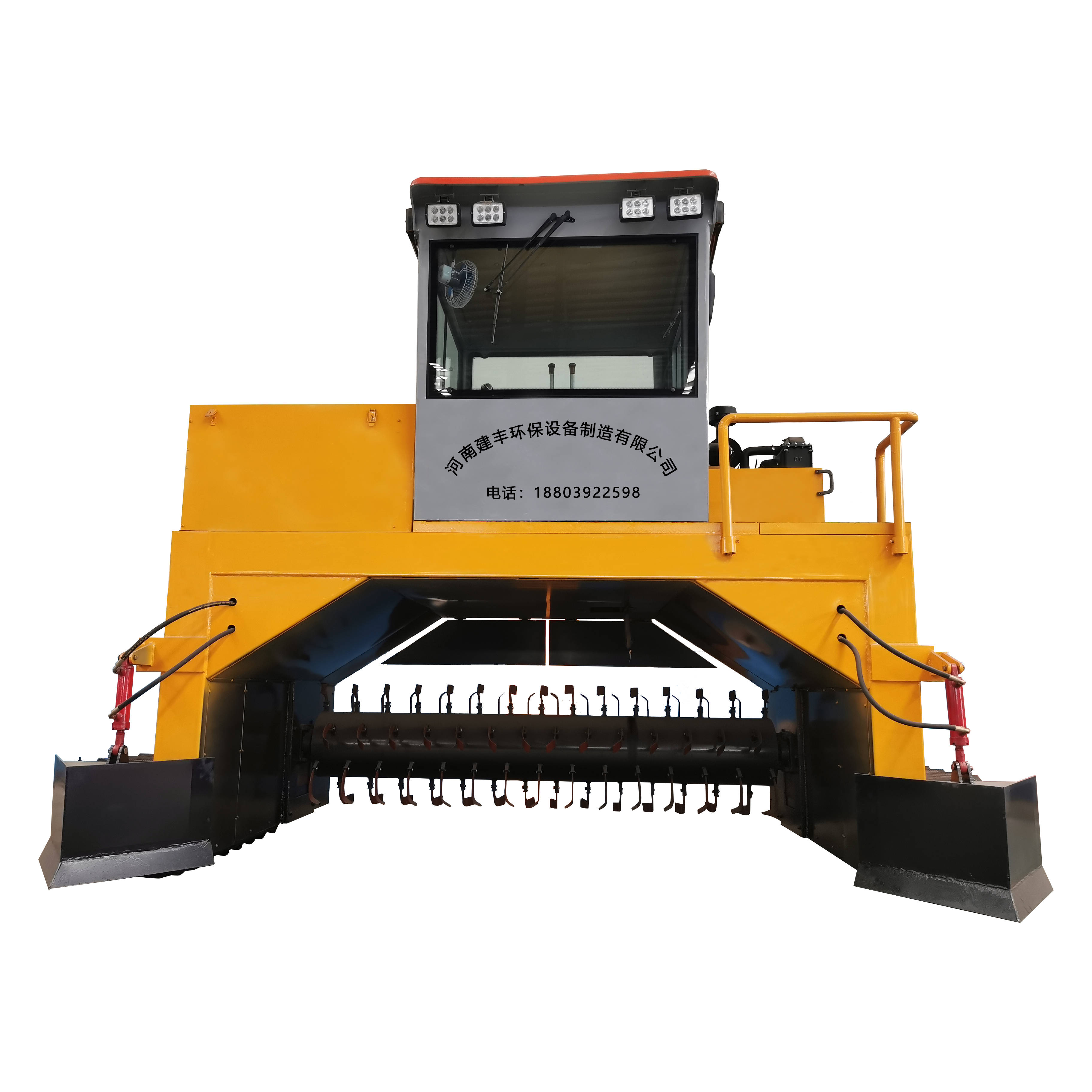 履带翻堆机有机肥翻堆机(畜禽粪便,农业废弃物,糖厂滤泥,污泥,生活