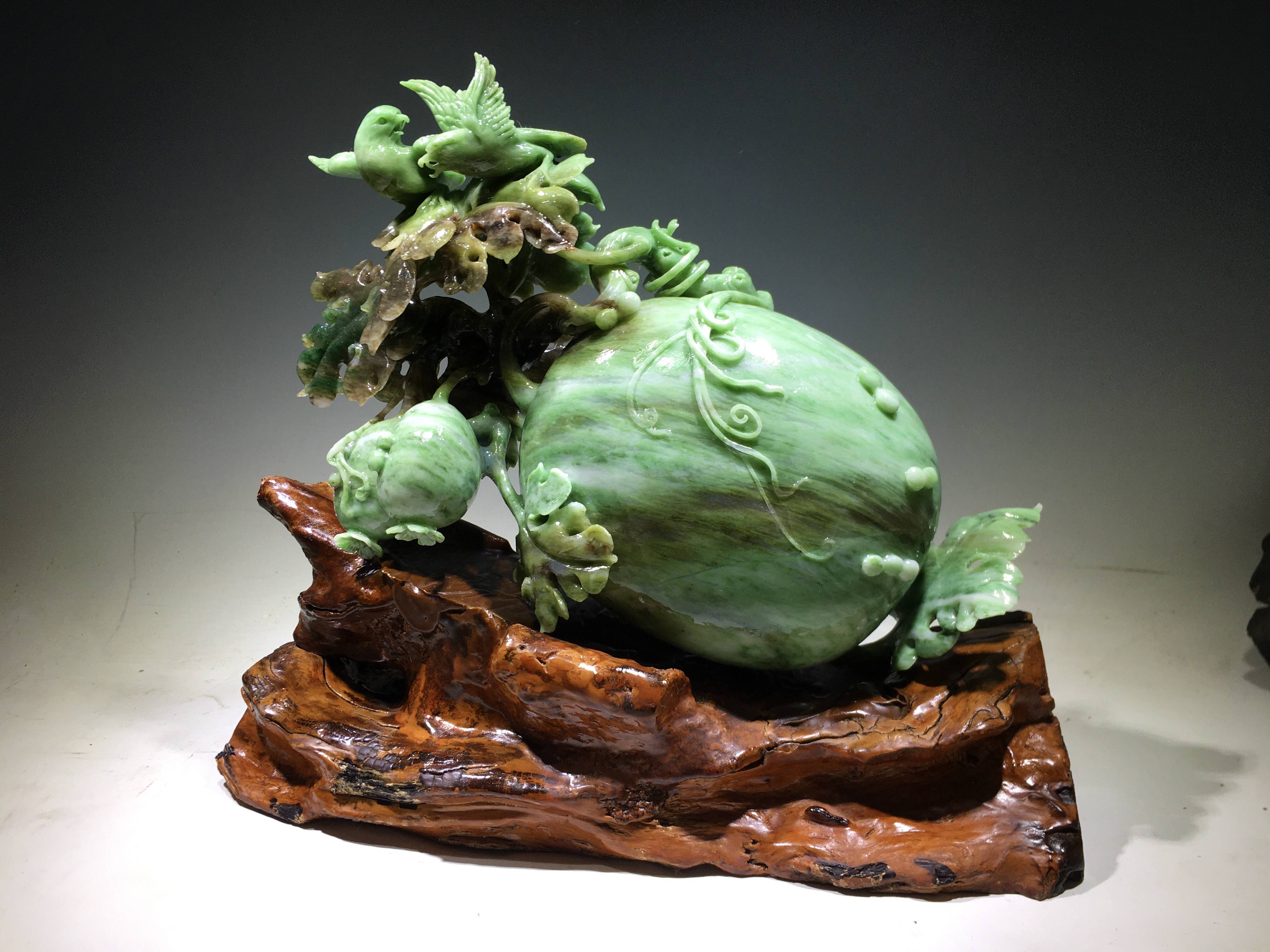 大兴玉文化协会玉雕西瓜为大兴西瓜节开幕式添彩_宋建国_作品_设计