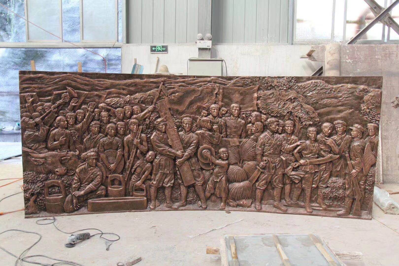 铸铜浮雕制作—泥塑模型-河南金兰园林景观工程有限公司【浮雕官网】