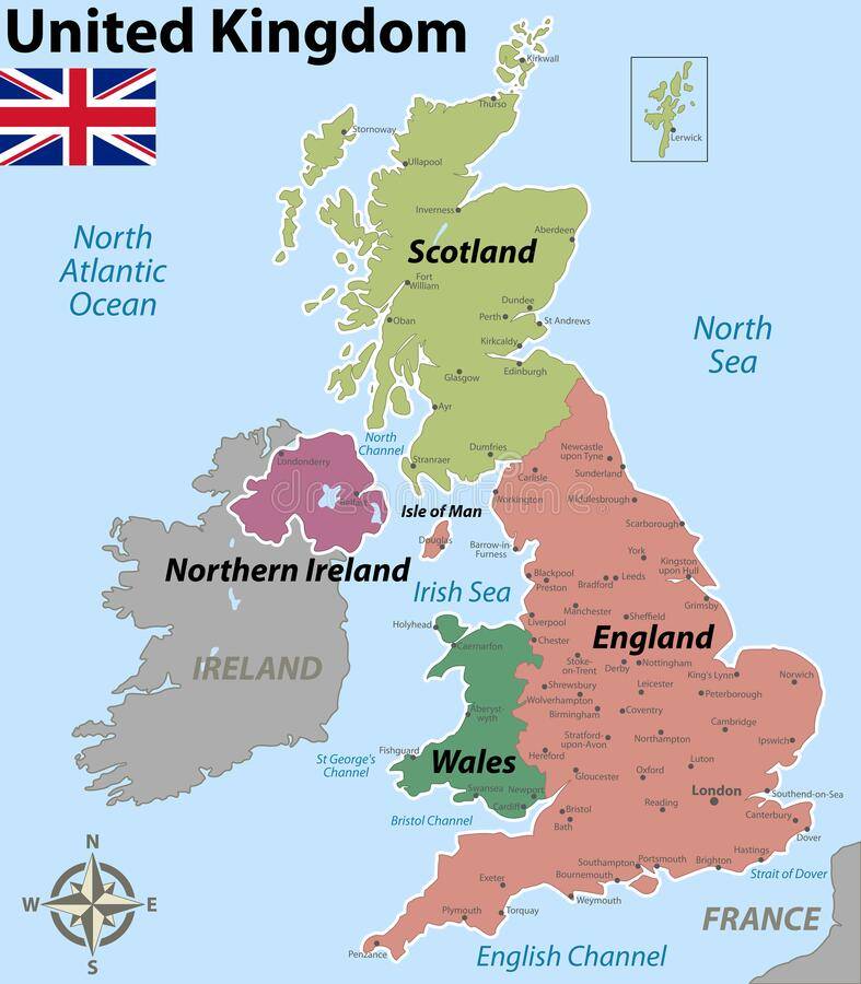 英国现在地图