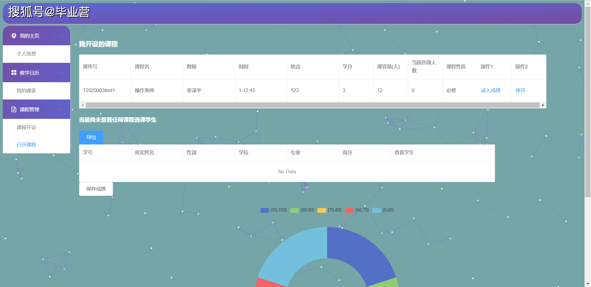 原創基於vue3springbootweb的學生選課管理系統