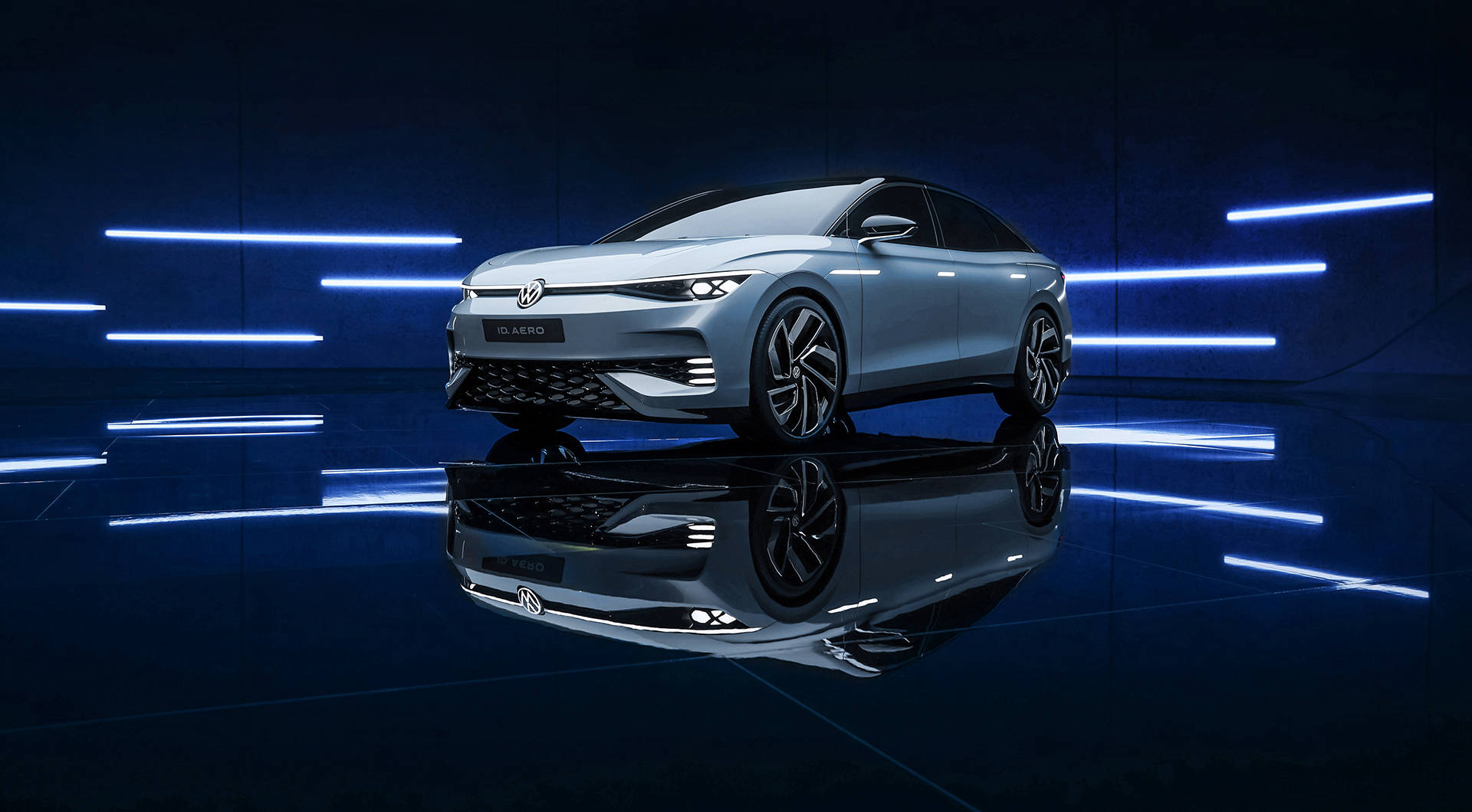 原创大众idaero概念车全球首发配可发光门把手率先供应中国市场