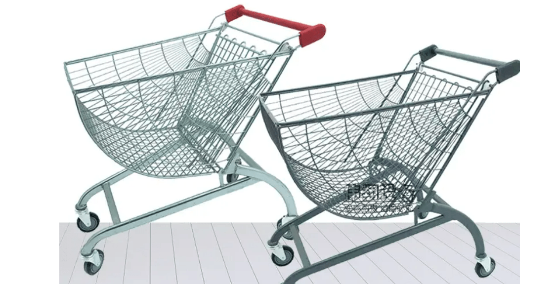 托盘式购物车俗称"美式购物车"车体具有三种功能,第一,车筐有儿童坐