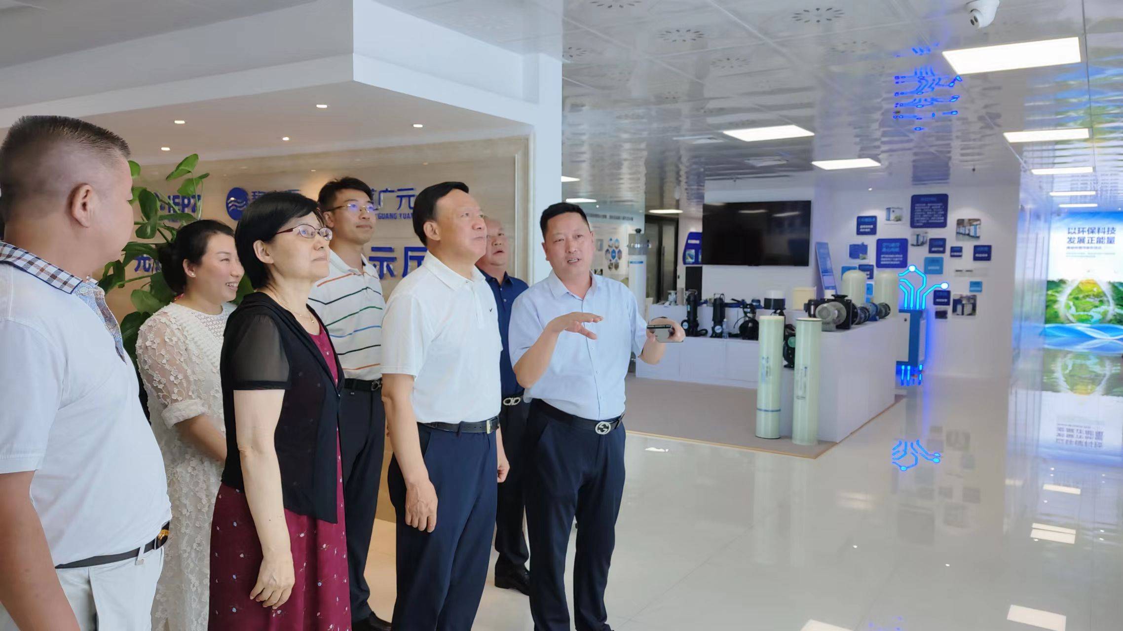 中国环境保护产业协会党委书记,会长郭承站一行莅临新宇达环保考察