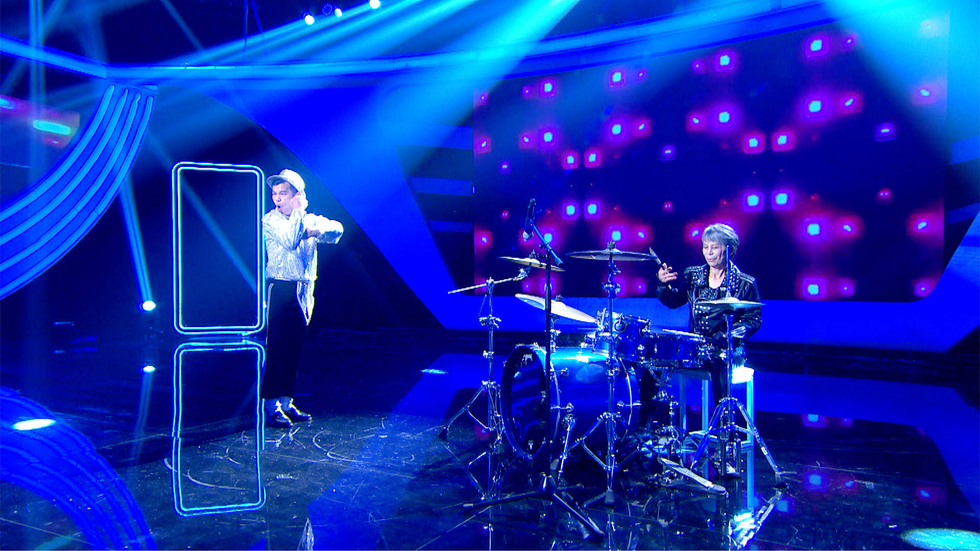 农民奶奶化身灵魂鼓手 胖女孩唱跳俱佳_蔡宗强_雷碧珊_林俊杰