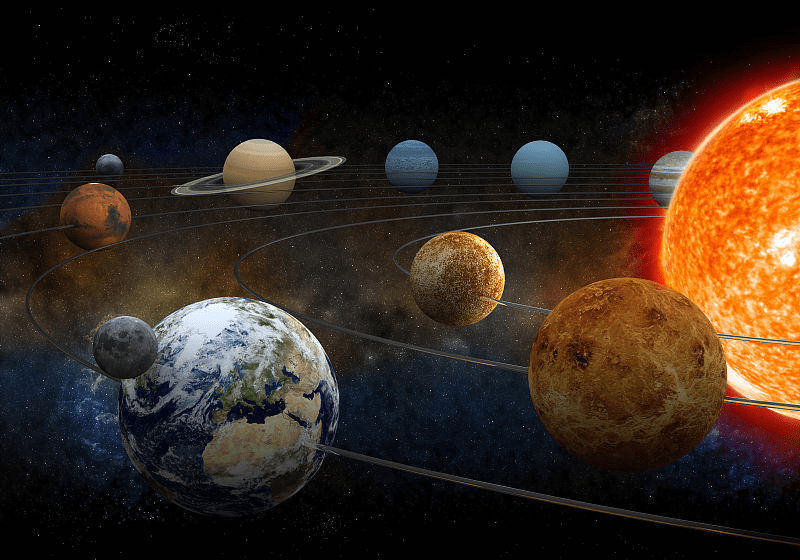 原创地球太阳和月球都是圆的是什么力量把宇宙中的星球搓圆了