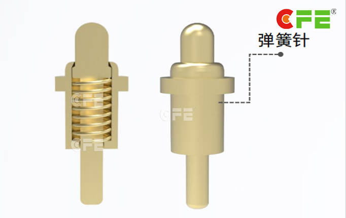CFE弹簧针的6种结构及pogopin怎么使用安装示意图_顶针_贴片_尾部