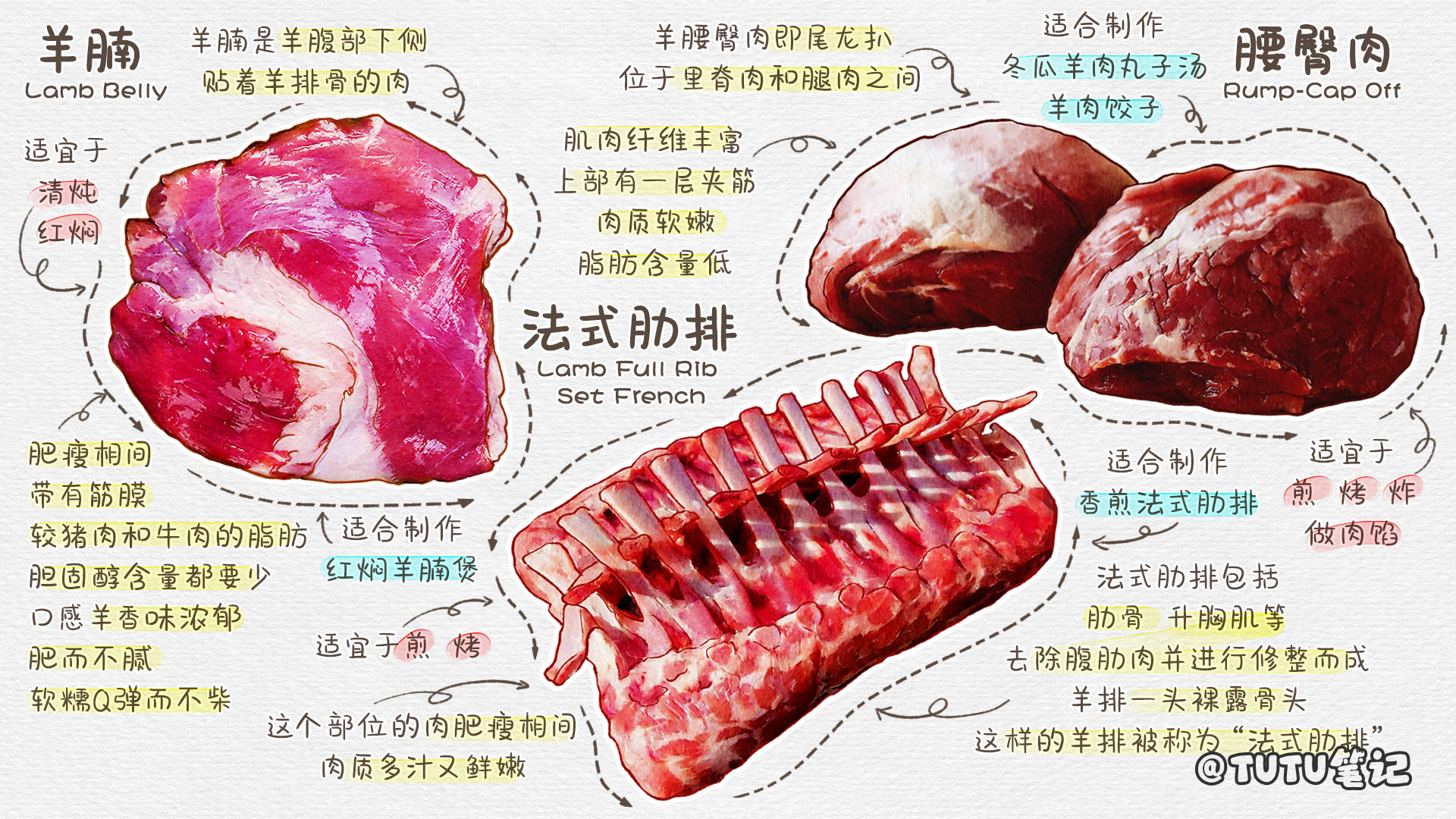 超全的羊肉分类图文笔记 不同部位羊肉名称和吃法-搜狐大视野-搜狐新闻