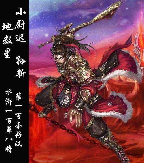 《水浒传》梁山一百零八将之小尉迟孙新_顾大嫂_征讨_哥哥