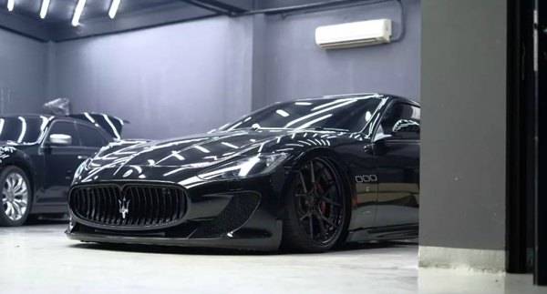 "黑武士"玛莎拉蒂gt改装airbft气动避震案例_搜狐汽车_搜狐网