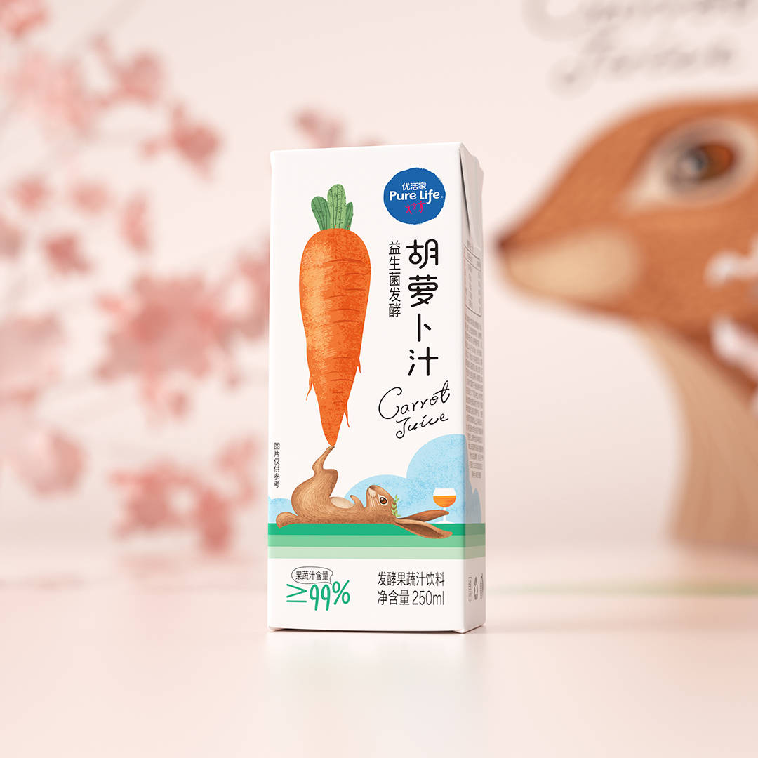 北京博创/青啤优家胡萝卜汁包装设计_the_is_idea