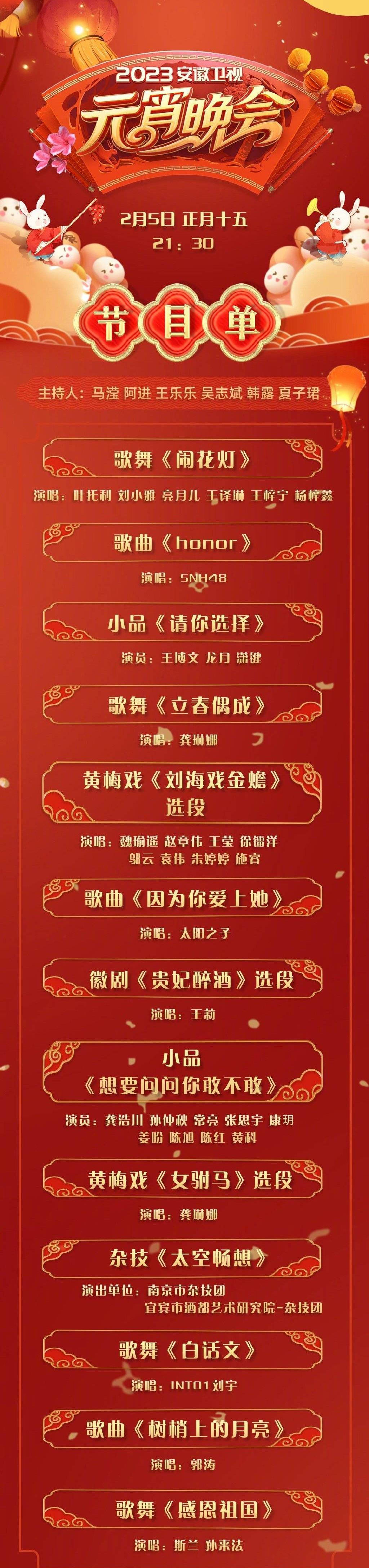 各卫视元宵晚会节目单一览_包括_华侨_东方