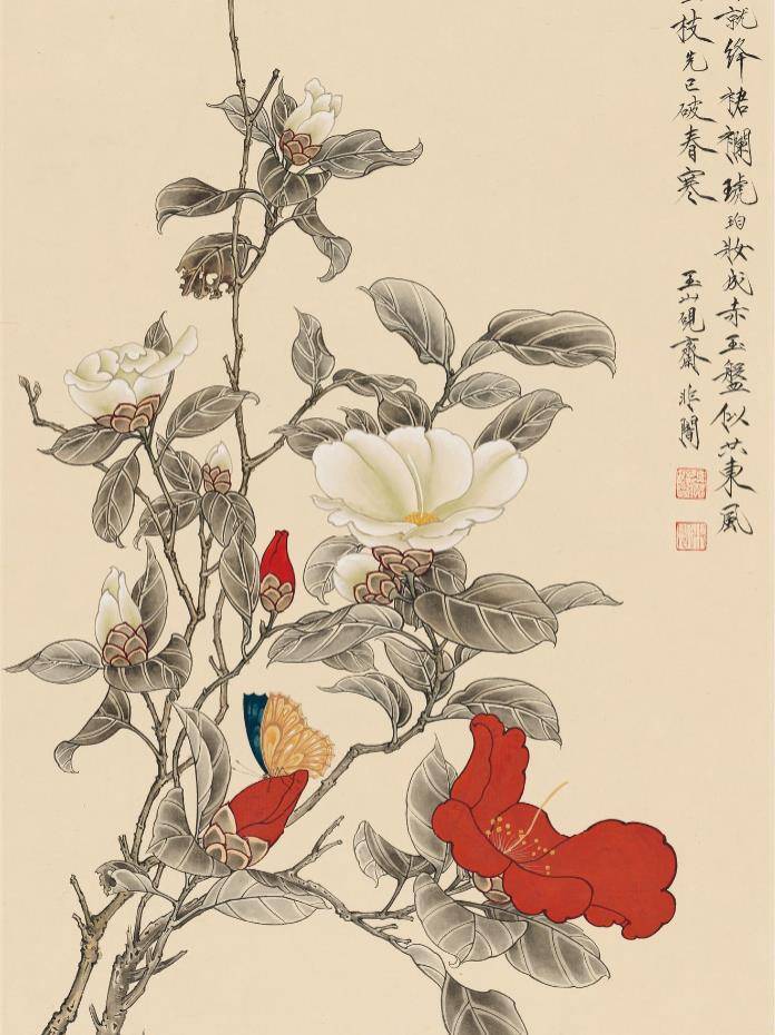 于非闇花鸟画合集全32幅高分辨率jpg国画图片展