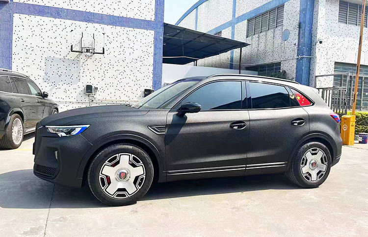 红旗hs5整车喷涂防爆装甲涂层,变身装甲版黑武士_搜狐汽车_搜狐网